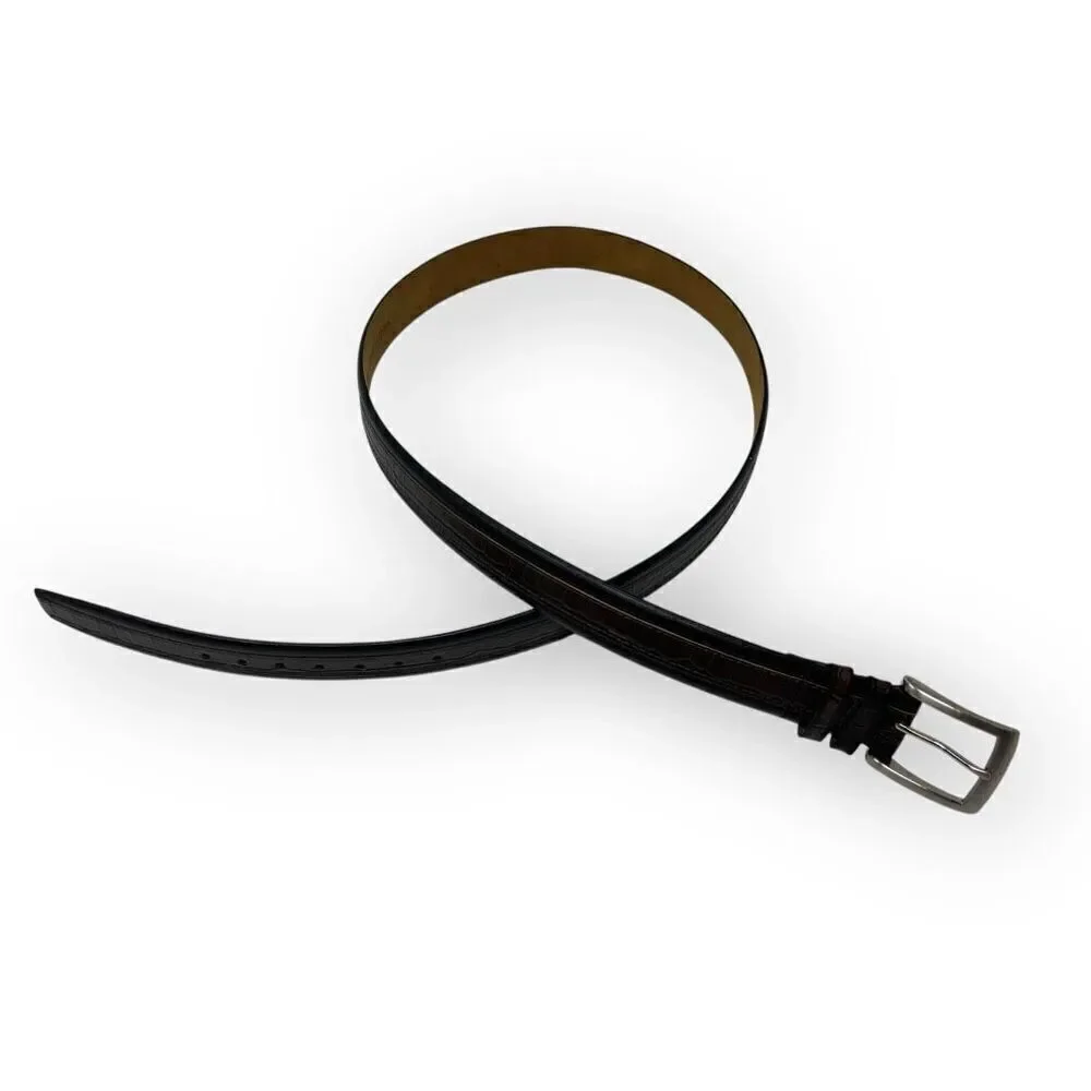 Genuine Leather Black Brown Men’s Belt Size 44”